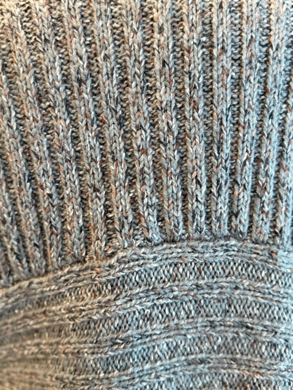 Michael Kors Ribbed Open-Front Cardigan - Light Gray - Picture 3 of 4